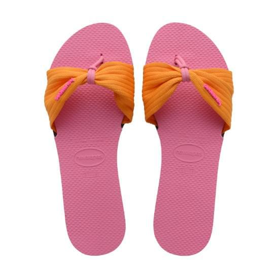 Imagem de Sandália havaianas feminina you st tropez basic rosa cristal 33/44