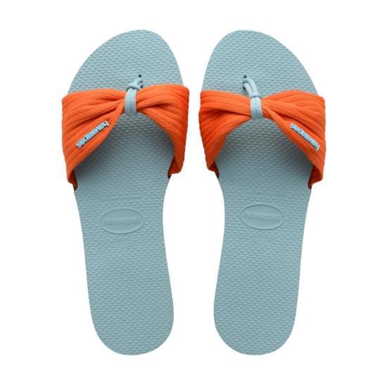 Imagem de Sandália havaianas feminina you st tropez basic azul water 33/34