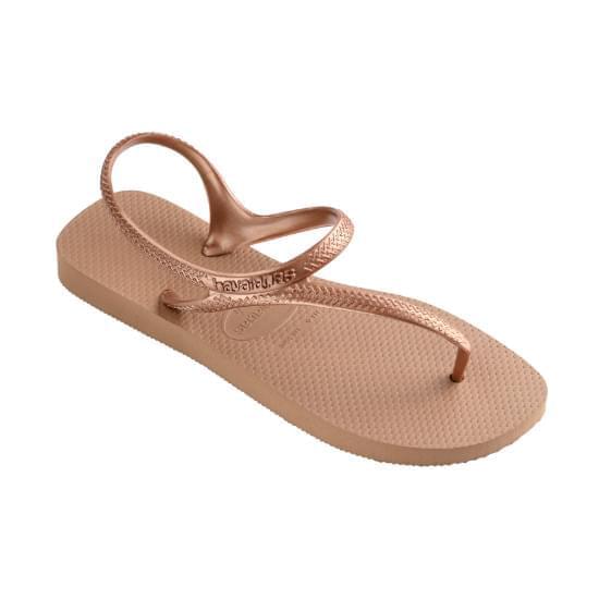 Imagem de Sandália havaianas feminina flash urban rose gold 39/40