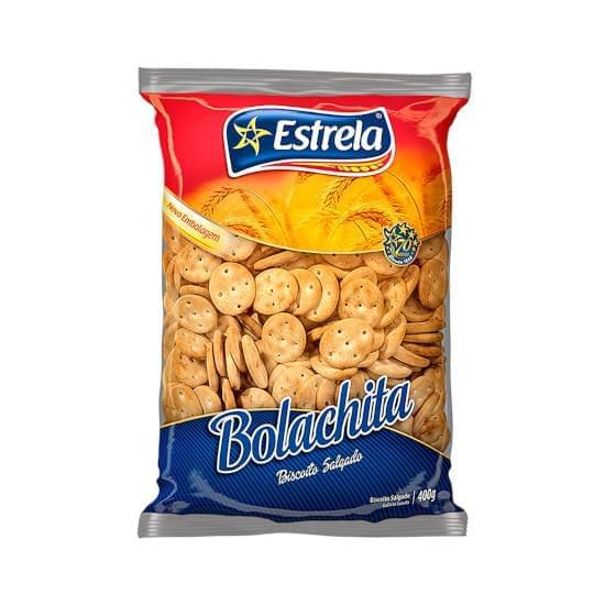 Imagem de Biscoito salgado bolachita estrela 400g