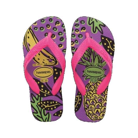 Imagem de Sandália havaianas infantil kids top fashion purpura 25/26