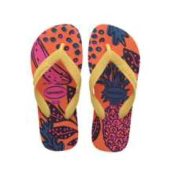 Imagem de Sandália havaianas infantil kids top fashion coral spark 25/26