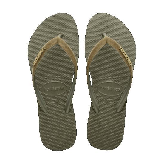 Imagem de Sandália havaianas feminina slim velvet musgo 35/36