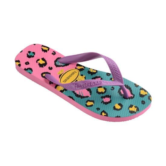 Imagem de Sandália havaianas feminina top animals rosa cristal 33/34