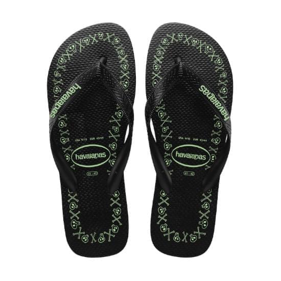 Imagem de Sandália havaianas masculina top goodvibez preto/preto 35/36