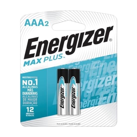 Imagem de Pilha energizer max plus alcalina aaa palito | com 2 unidades