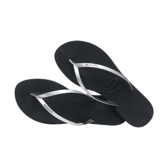 Imagem de Sandália havaianas feminina you metallic novo grafite 35/36