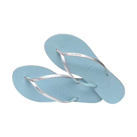 Imagem de Sandália havaianas feminina you metallic azul water 35/36