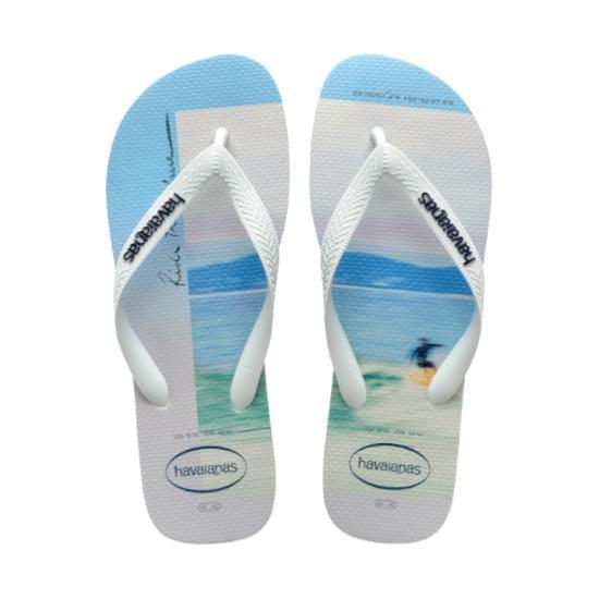 Imagem de Sandália havaianas masculino hype branco/branco/azul marinho 45/46