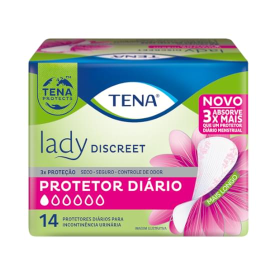 Imagem de Protetor diário para incontinência urinária tena lady discreet | com 14 unidades