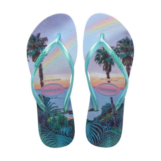 Imagem de Sandália havaianas feminina slim paisage lilas calmo 33/34