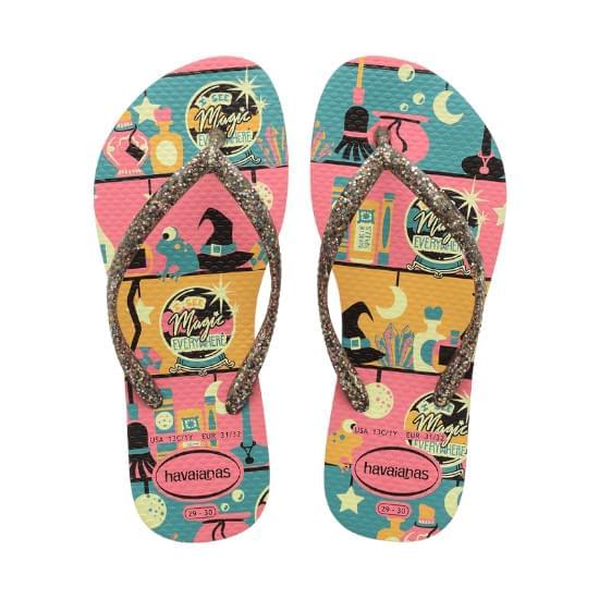 Imagem de Sandália havaianas kids slim fashion rosa porcelana 25/26