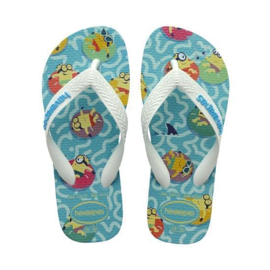 Imagem de Sandalia havaianas minions azul tradicional/branco 31/32