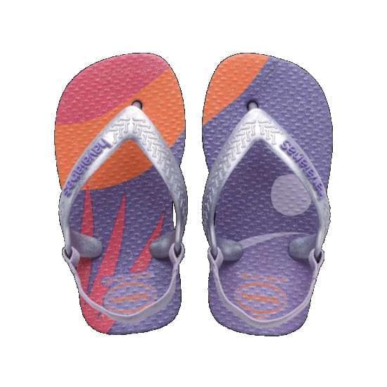 Imagem de Sandália havaianas infantil baby pallete glow lilas calmo 22