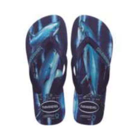 Imagem de Sandálias havaianas masculina conservação internacional azul water 37/38