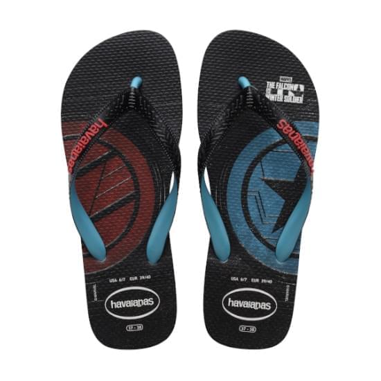 Imagem de Sandália havaianas masculina top marvel series azul nautico 35/36