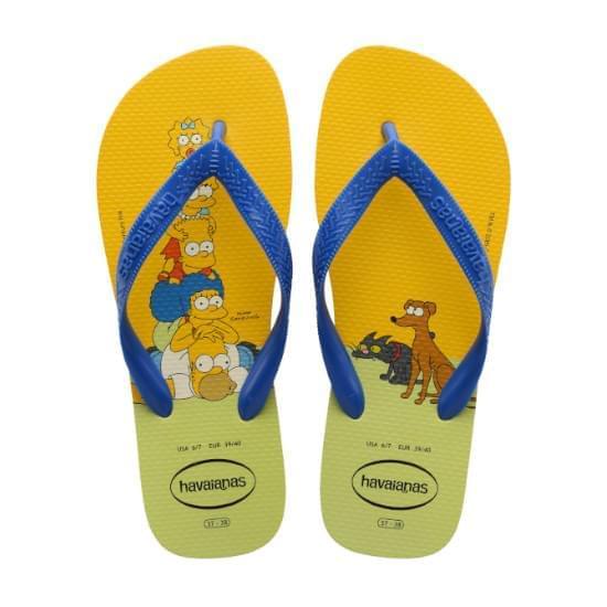 Imagem de Sandália havaianas masculino simpsons amarelo citrico 25/26