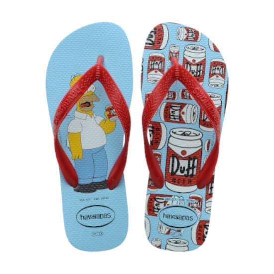 Imagem de Sandália havaianas masculino simpsons azul water 37/38