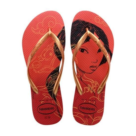 Imagem de Sandalia havaianas feminina slim princesas vermelho apache 35/36