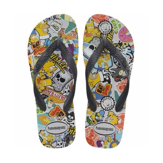 Imagem de Sandália havaianas masculino simpsons cinza gelo/cinza chumbo 37/38