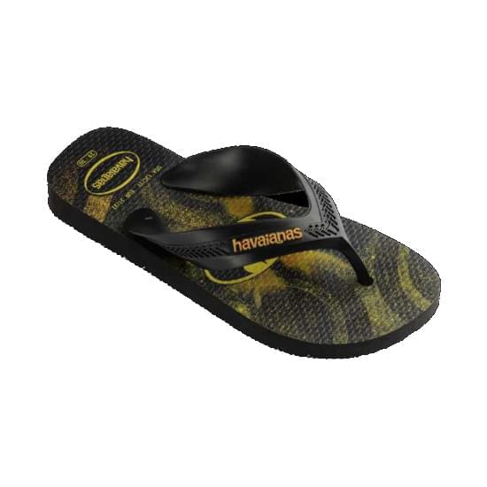 Imagem de Sandália havaianas infantil kids max herois preto/preto/laranja citrus 23/24