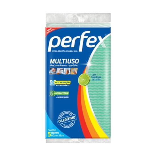 Imagem de Pano multiuso perfex antibac azul c/5un