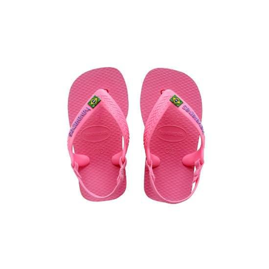 Imagem de Sandália havaianas new baby brasil rosa cristal 20