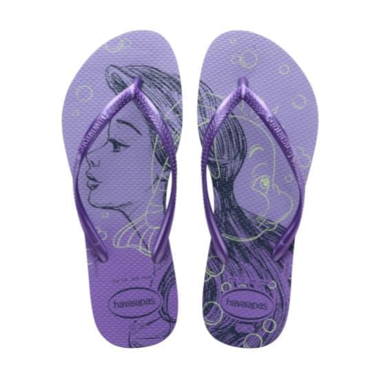 Imagem de Sandalia havaianas feminina slim princesas roxo paisley 39/40