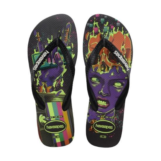 Imagem de Sandália havaiana masculina 4 nite novo grafite/preto 43/44