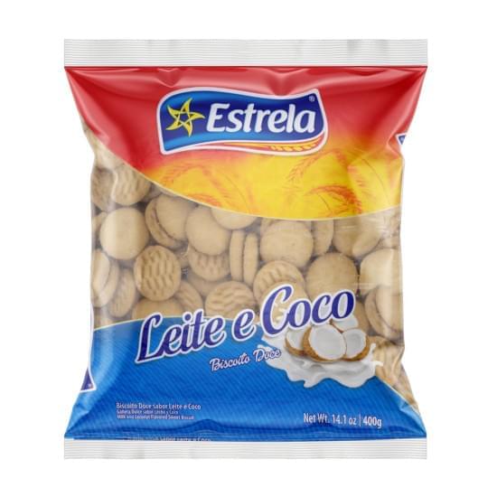 Imagem de Biscoito estrela 400g leite e coco