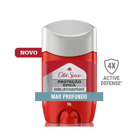 Imagem de Desodorante em barra antitranspirante old spice proteção épica mar profundo 50g