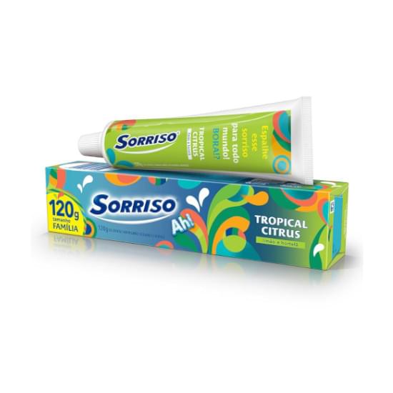 Imagem de Gel dental sorriso tropical citrus 120g tamanho família