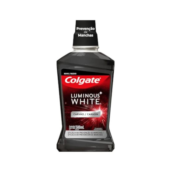 Imagem de Enxaguante bucal colgate luminous white carvão 500ml