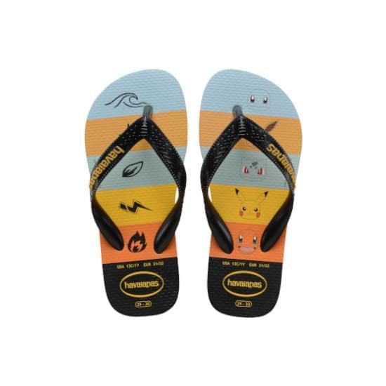 Imagem de Sandália havaianas infantil kids top pokemon laranja citrus 33/34