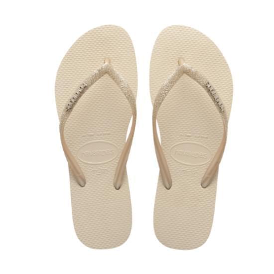 Imagem de Sandalia havaiana feminina slim glitter ii areia 25/26