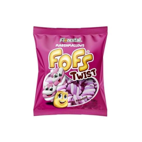 Imagem de Fofs marshmallow twist rosa e branco 220g