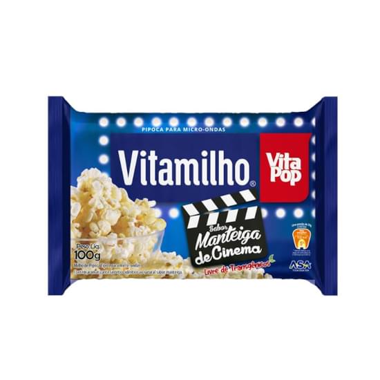 Imagem de Pipoca micro vitamilho 100g vitapop cine