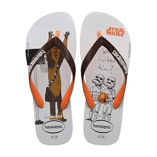 Imagem de Sandália havaianas masculina star wars laranja begonia 37/38