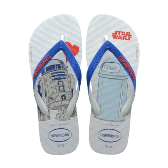 Imagem de Sandália havaianas masculina star wars azul estrela/azul estrela 41/42