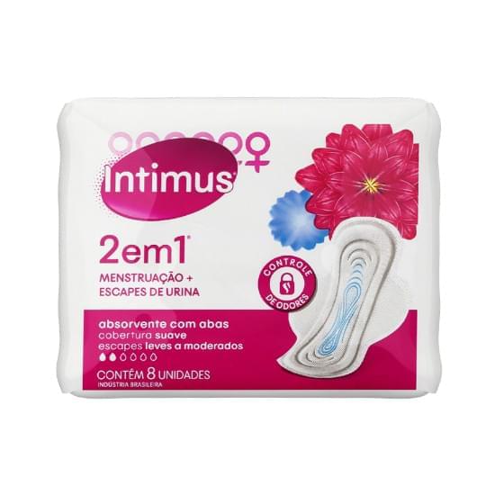 Imagem de Absorvente com abas suave intimus 2 em 1 | com 8 unidades