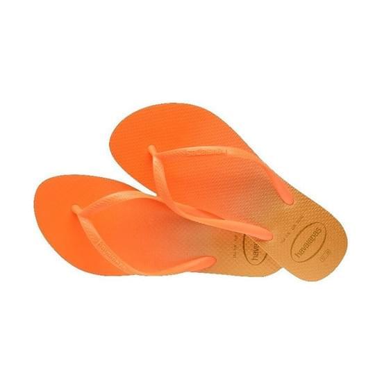 Imagem de Sandalias havaianas feminina slim gradient branco/confeti fluorescente 35/36