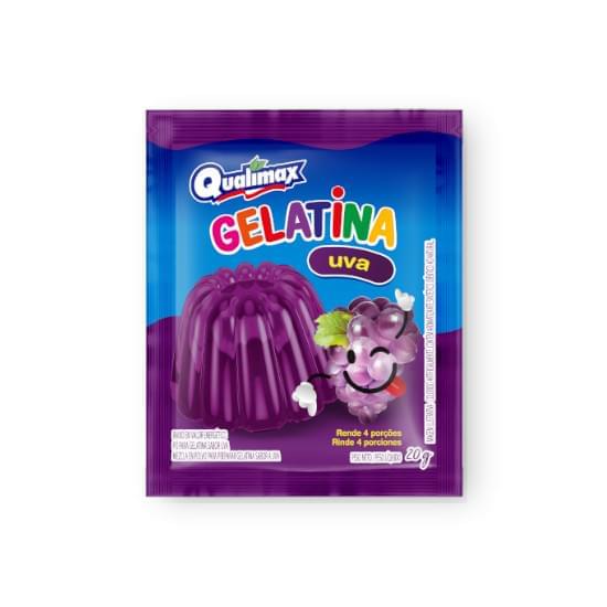 Imagem de Gelatina qualimax uva 20g | display com 15 unidades