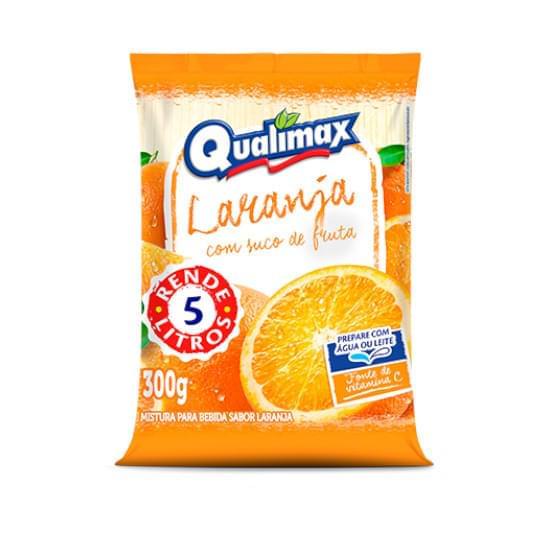 Imagem de Pó para refresco laranja qualimax 300g