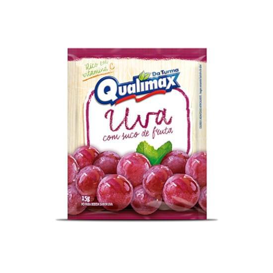 Imagem de Pó para refresco uva turma qualimax 15g | display com 15 unidades