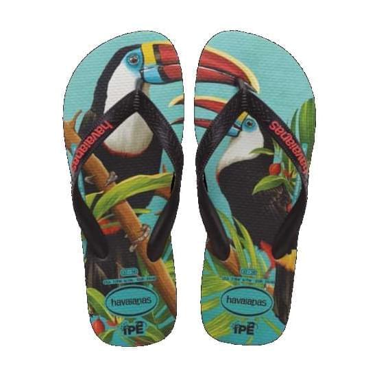 Imagem de Sandália havaianas masculino ipe branco/preto 33/34