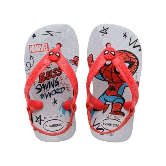 Imagem de Sandália havaianas infantil baby marvel cinza gelo 17/18