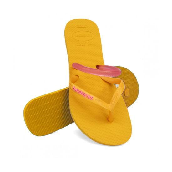 Imagem de Sandália havaianas feminina flat duo laranja citrus 33/34