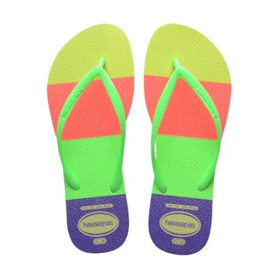 Imagem de Sandalias havaianas feminina slim neon glow lima 39/40