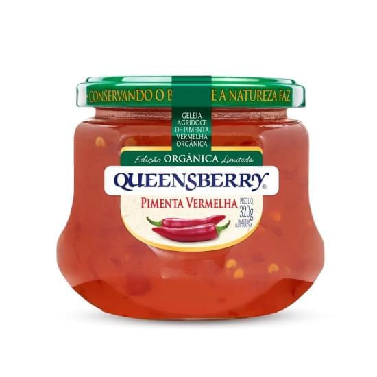 Imagem de Geleia queensberry agridoce orgânica pimenta vermelha vidro 320g