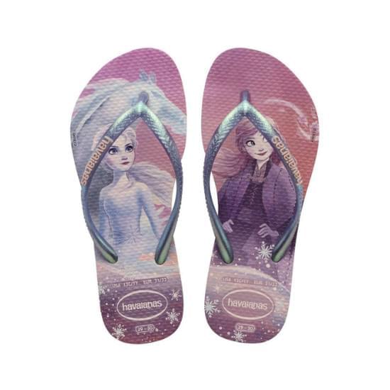 Imagem de Sandalias havaianas infantil kids slim frozen rosa ballet 23/24